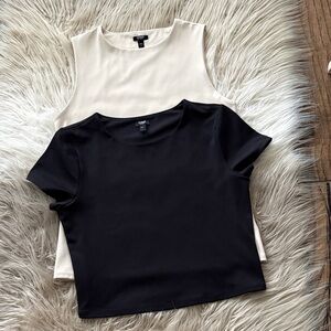 2 Express Body Contour tops sz Large